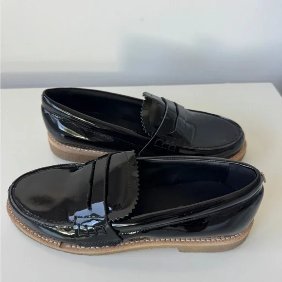 Golden Goose Black Patent Leather Penny Loafer -38 - Picture 4 of 6